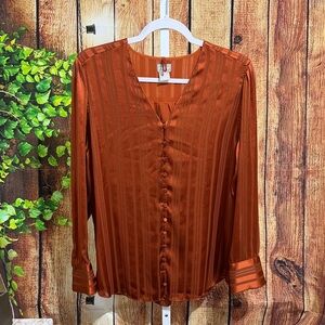 🚨(Must Bundle 3) Chico’s Shiny Button Blouse Size 2